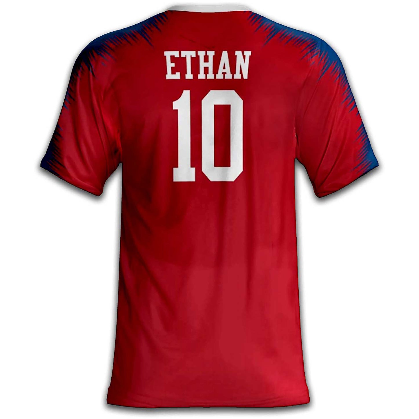 Custom USA Soccer Jersey – Red White Blue Edition - Pro Look - Personalized Name & Number