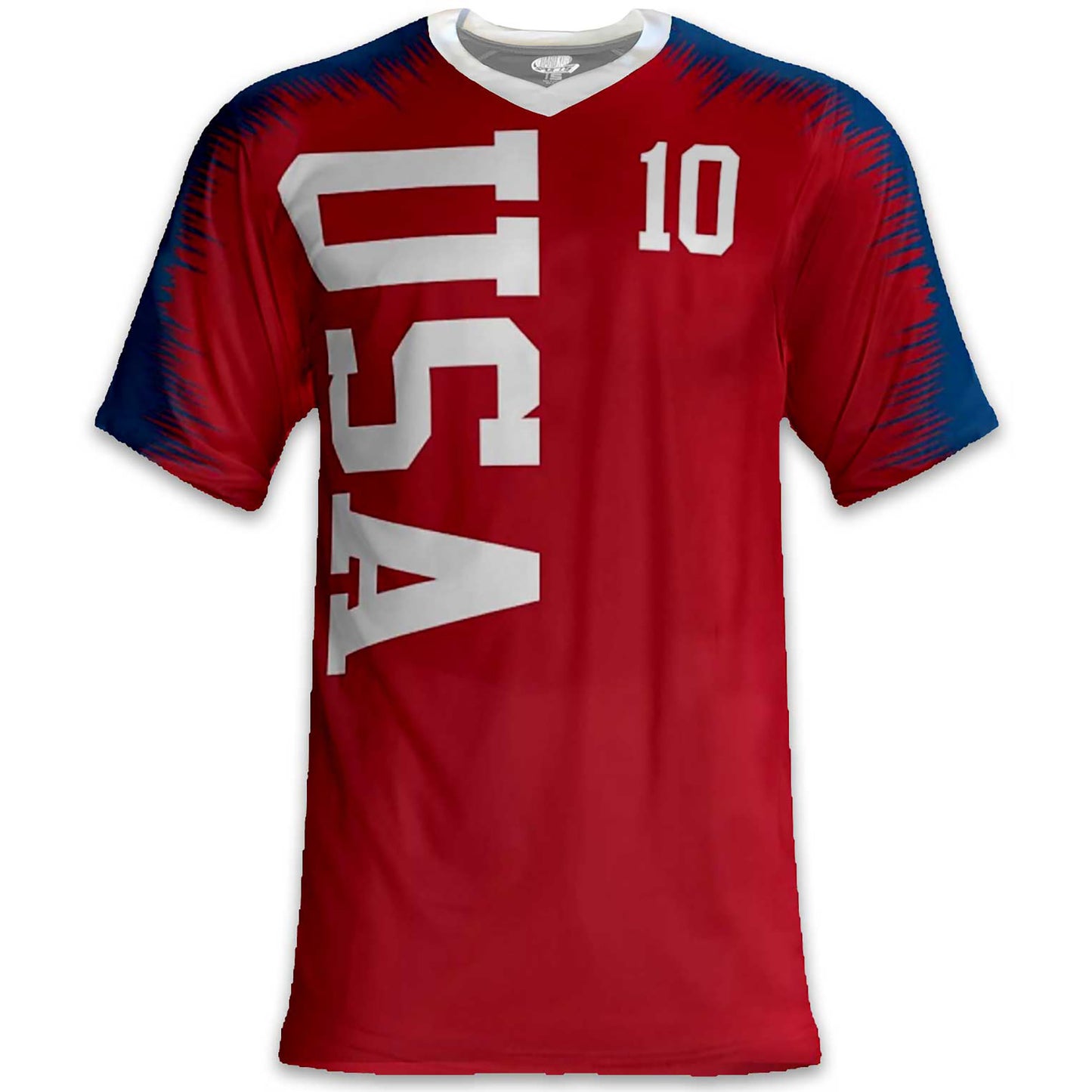 Custom USA Soccer Jersey – Red White Blue Edition - Pro Look - Personalized Name & Number