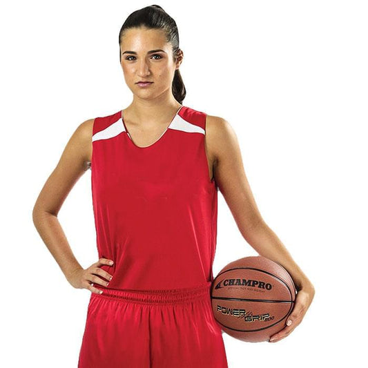 Birds Eye Mesh Reversible Basketball Jersey Shoulder Trim,Women, Adult