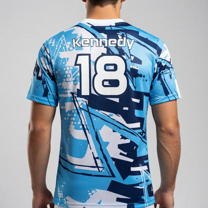 Chaos Retro Baseball Jersey – 80s Scrapbook Mash‑Up Design – Customizable