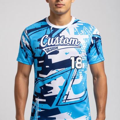 Chaos Retro Baseball Jersey – 80s Scrapbook Mash‑Up Design – Customizable