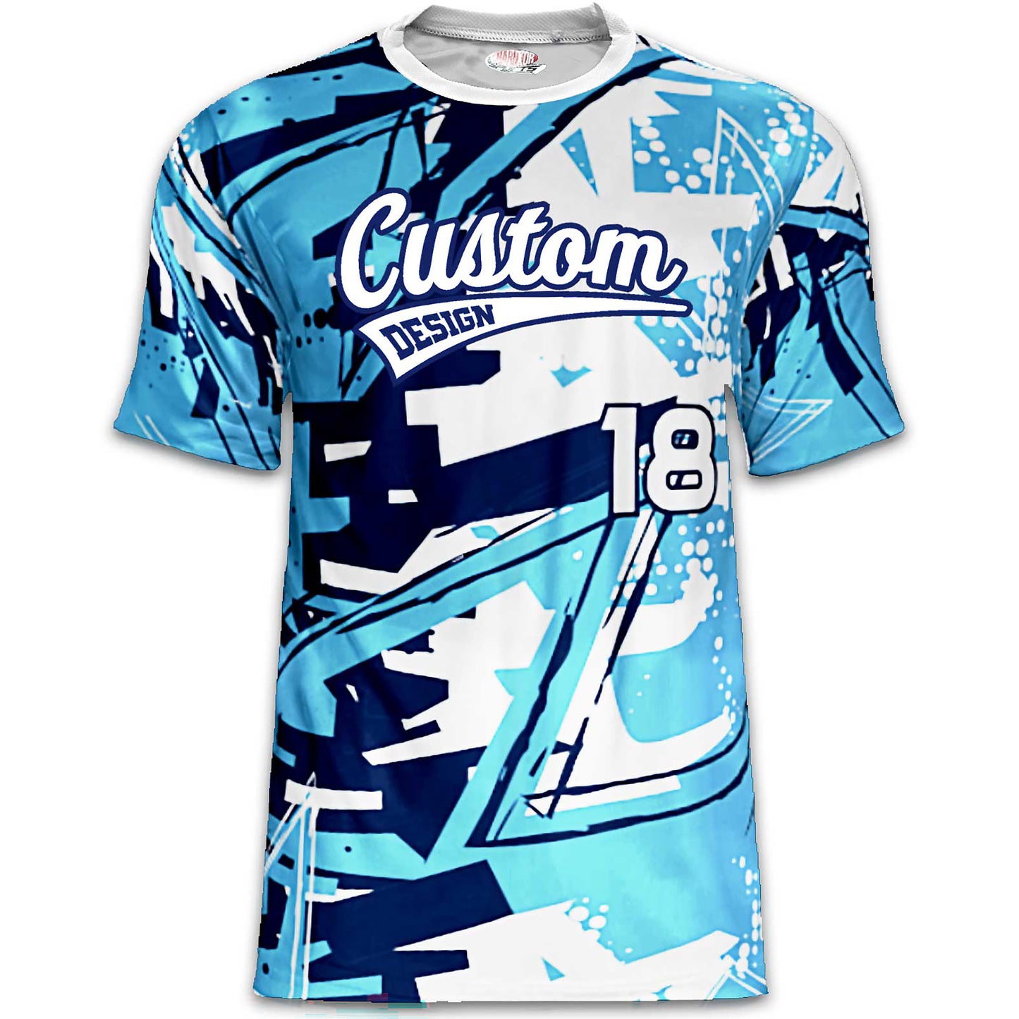 Chaos Retro Baseball Jersey – 80s Scrapbook Mash‑Up Design – Customizable