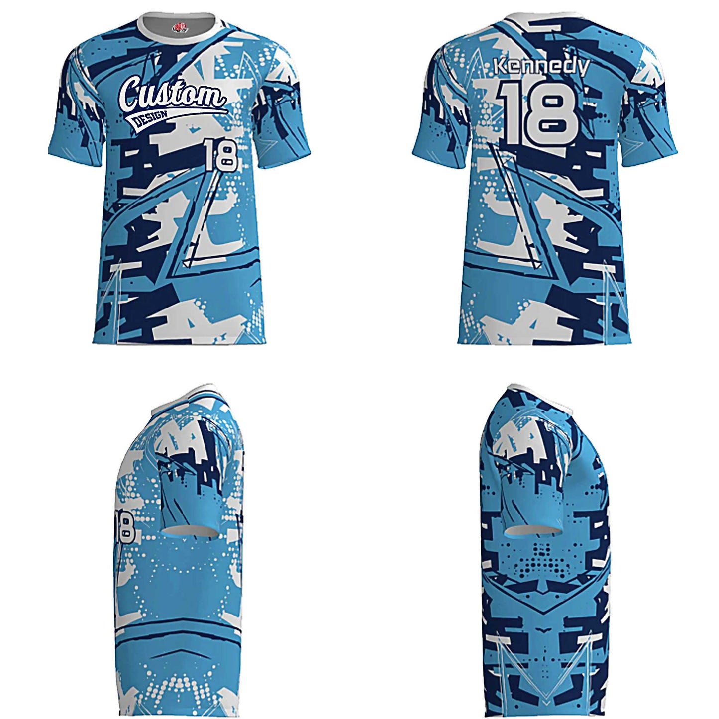 Chaos Retro Baseball Jersey – 80s Scrapbook Mash‑Up Design – Customizable