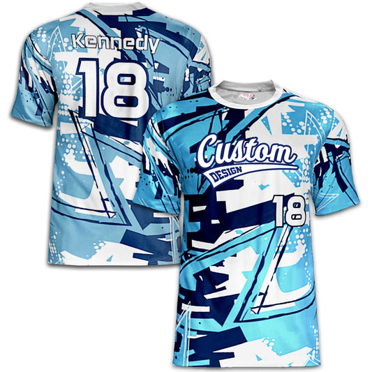 Chaos Retro Baseball Jersey – 80s Scrapbook Mash‑Up Design – Customizable