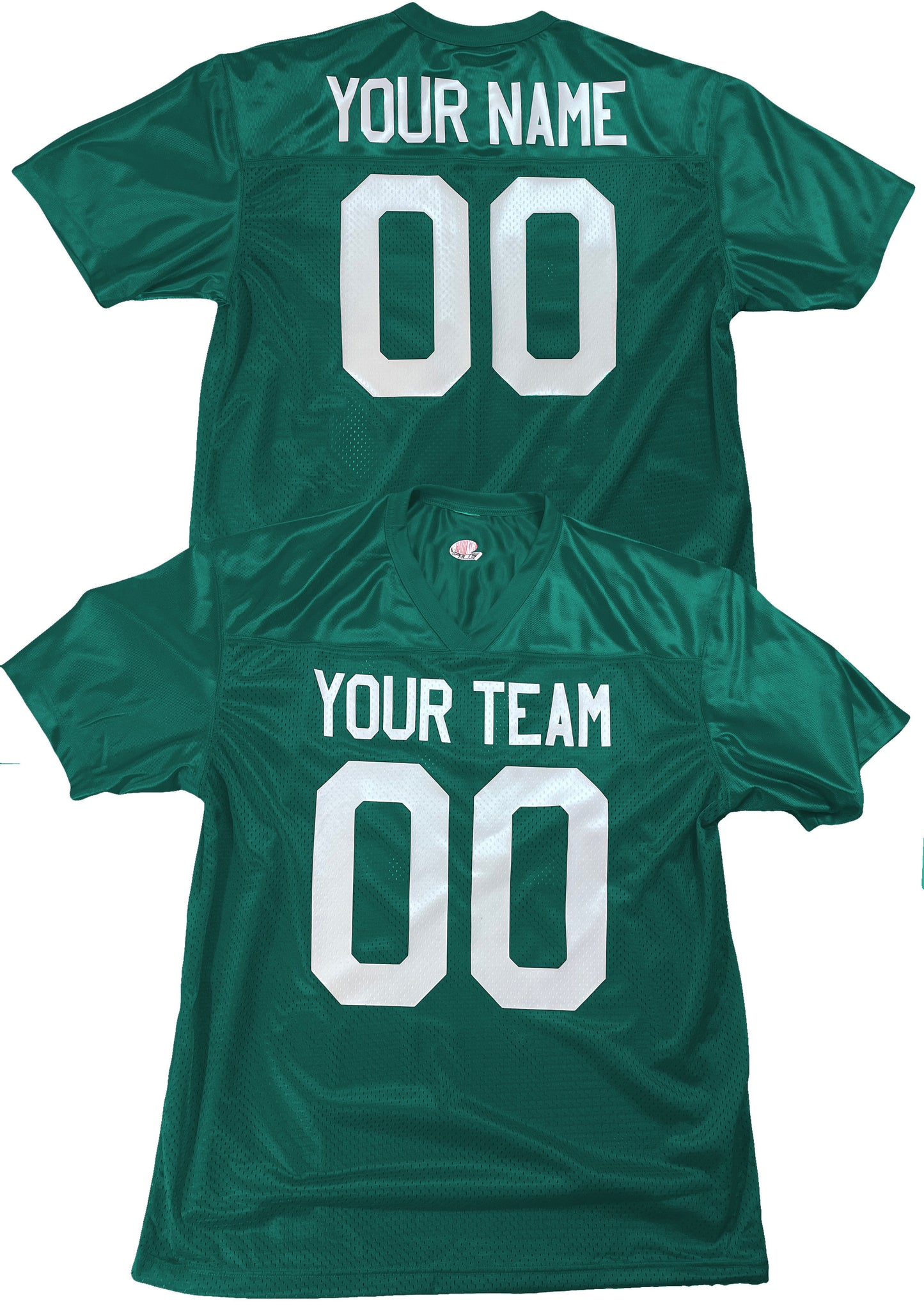 Dark Forest Green St. Patty's Day, Shamrock Run, Irish Themed Custom Football Jersey, Fan Replica Throwback Shirt, Personalized Names and Numbers