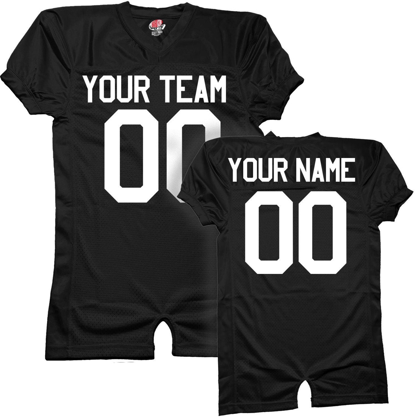 Custom Football Pro Game Jersey | Neutral Colors | Stretch Mesh Body & Dazzle Football Jersey | Includes Team Name, Player Name and Numbers