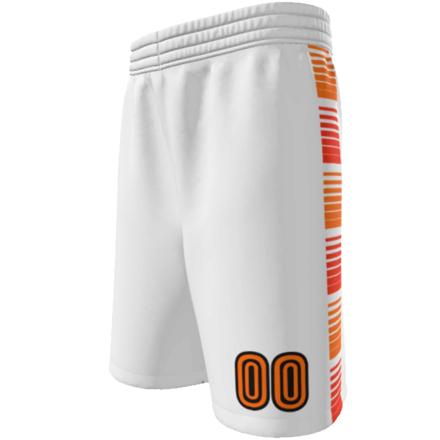 Retro Rainbow Basketball Shorts: Custom Team Uniform