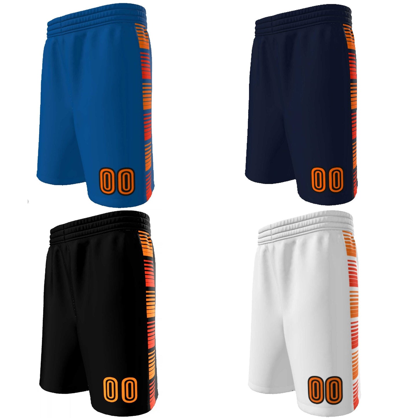 Retro Rainbow Basketball Shorts: Custom Team Uniform