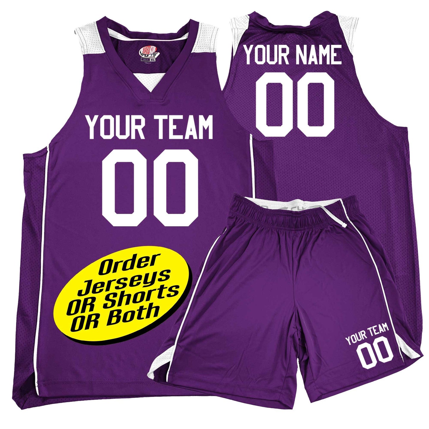 Custom Basketball Uniforms, Piping Sides, Mesh Back, Contrast Shoulders | Mix and Match Jerseys and Shorts. Printed and Shipped from USA