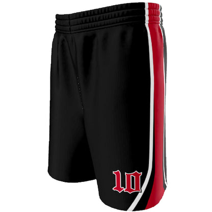 Custom Basketball Shorts: Old English Team Uniform, Player Name & Numbers