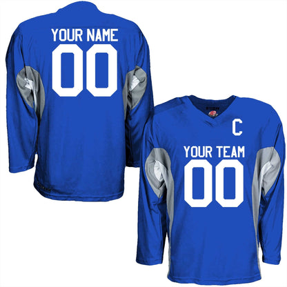 Customized Hockey Jersey Royal Blue and White Personalized with Your Team, Your Player Name and Player Numbers