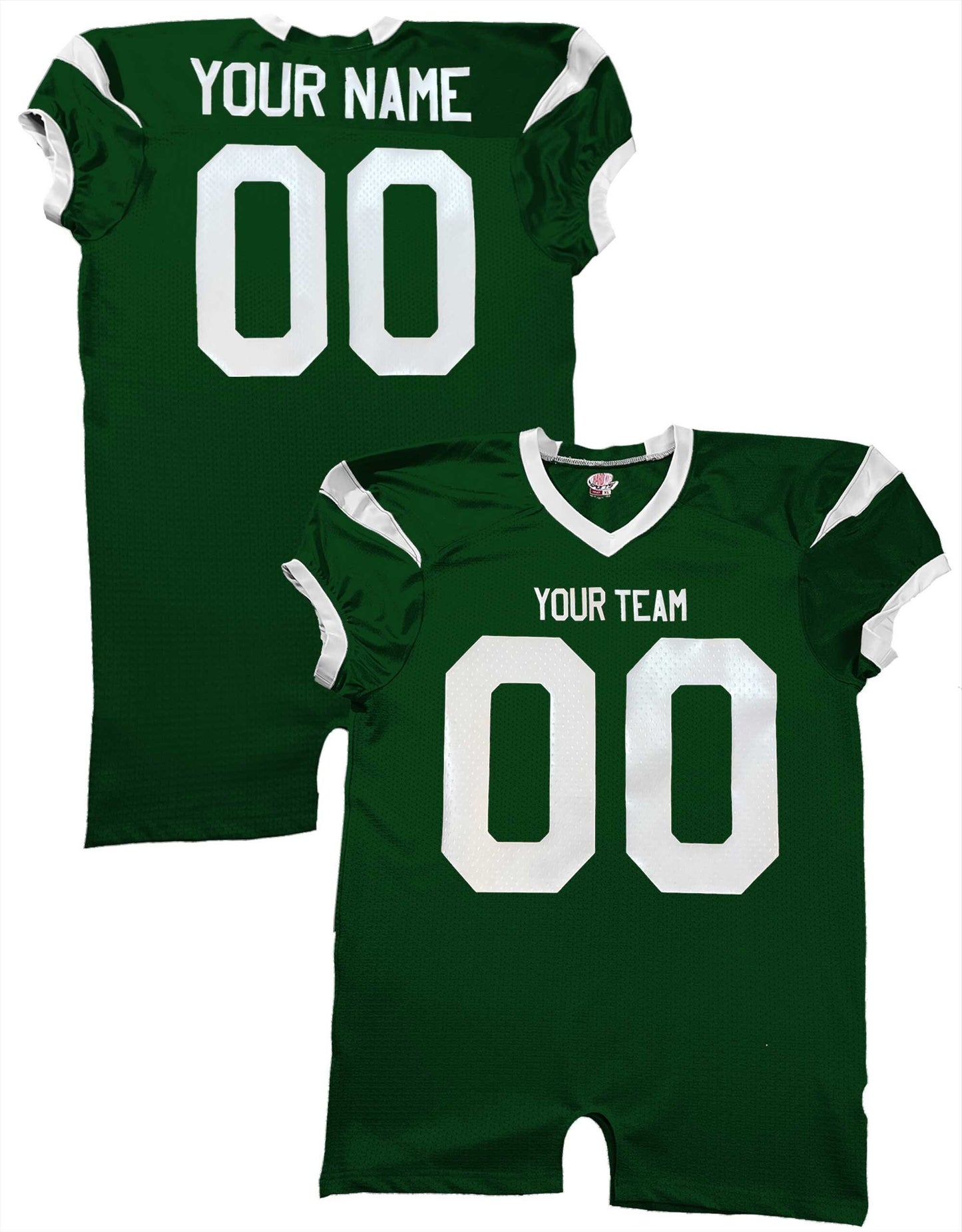 Pro fit Team Game Jerseys, Forest Green, Maroon, Silver Grey Team Colors Game Custom Football Jersey Designed Customizable Names and Numbers
