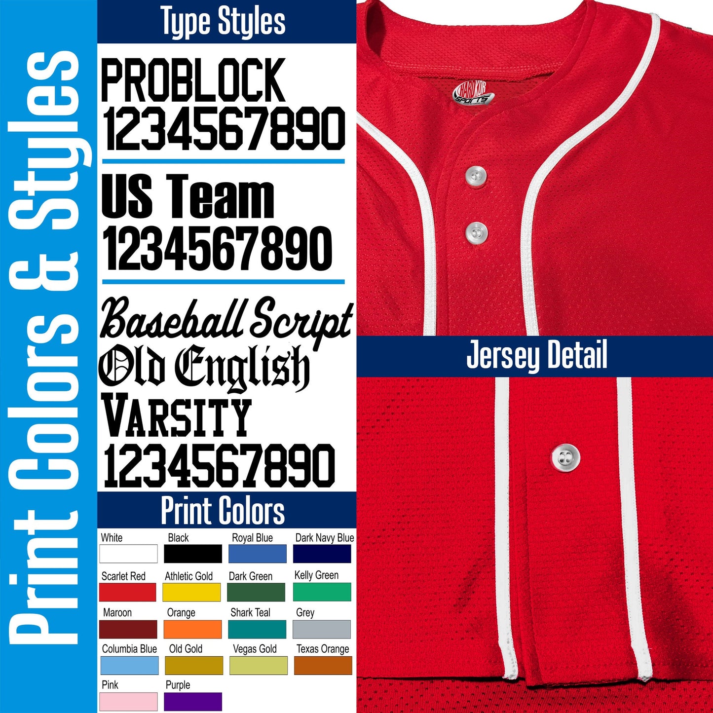 Classic Baseball 1 Color Logo Custom Baseball Jersey with Sewn on Piping Customized with your Team Name as a Logo, Player Name and Numbers