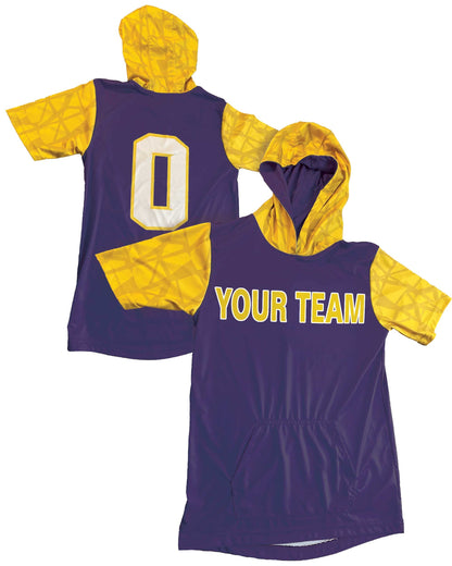 Custom Short Sleeve Pocket Hoodie: Personalized Team Design