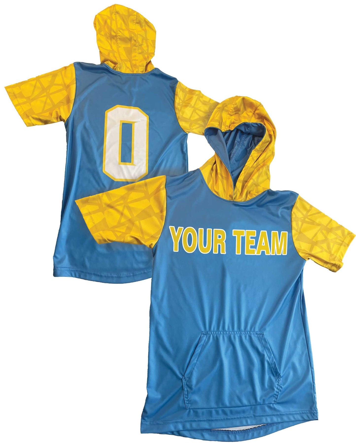 Custom Short Sleeve Pocket Hoodie: Personalized Team Design