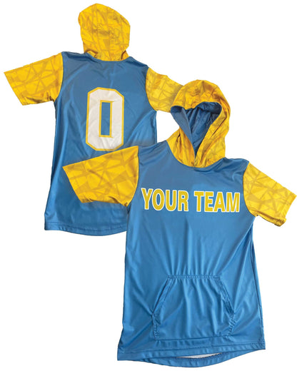 Custom Short Sleeve Pocket Hoodie: Personalized Team Design