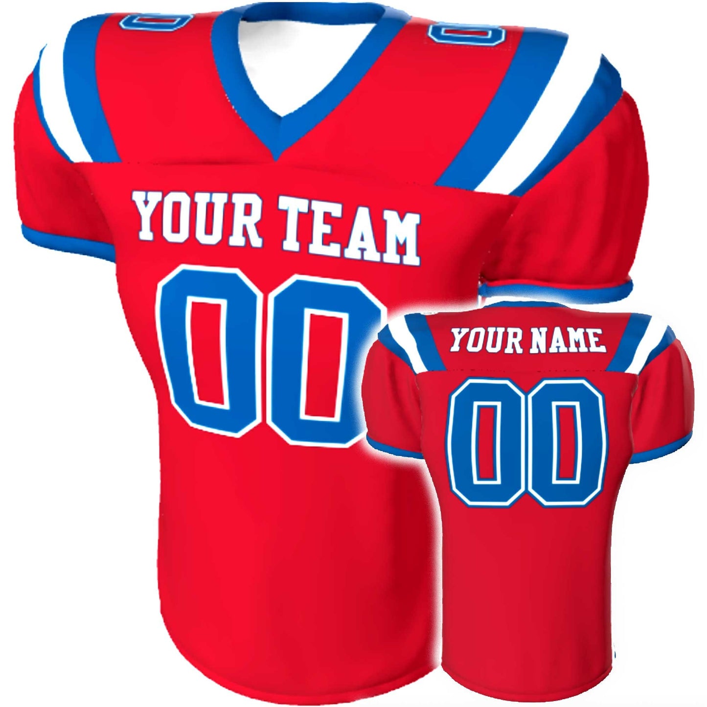 Custom Tackle Football Jersey: Sublimated, Cut & Sewn, Fitted Game Jersey