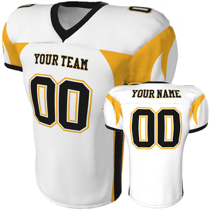 Custom Sublimated Football Jersey: Double Wave Shoulder Design