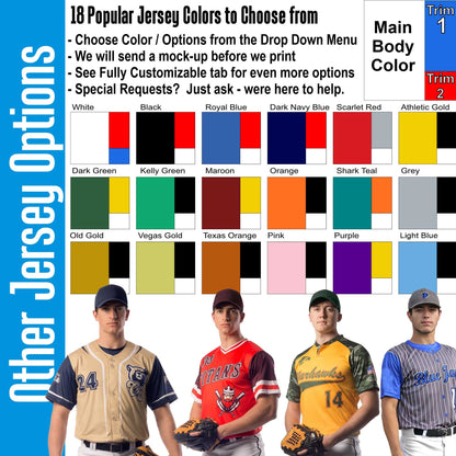 Custom 6-Button Baseball Jersey: Retro Dot Matrix Design