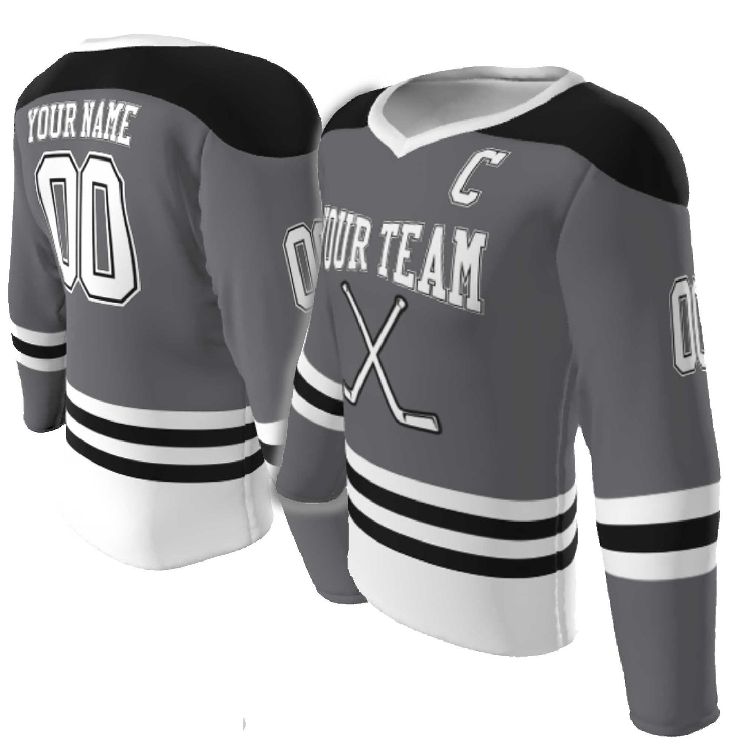 Custom V-Neck Hockey Jersey: Personalized Team Design