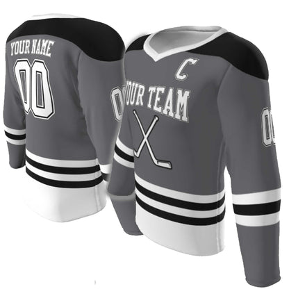 Custom V-Neck Hockey Jersey: Personalized Team Design