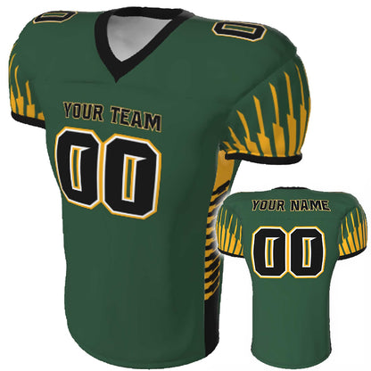 Undefeated, Customized Dagger Edge Design Custom Fitted Game Football Jersey, Team Names, Numbers. Pro fit with Sleeve Cuffs, Customizable