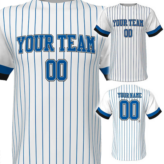 Custom Pinstripe Baseball Jersey: Personalized Team Design