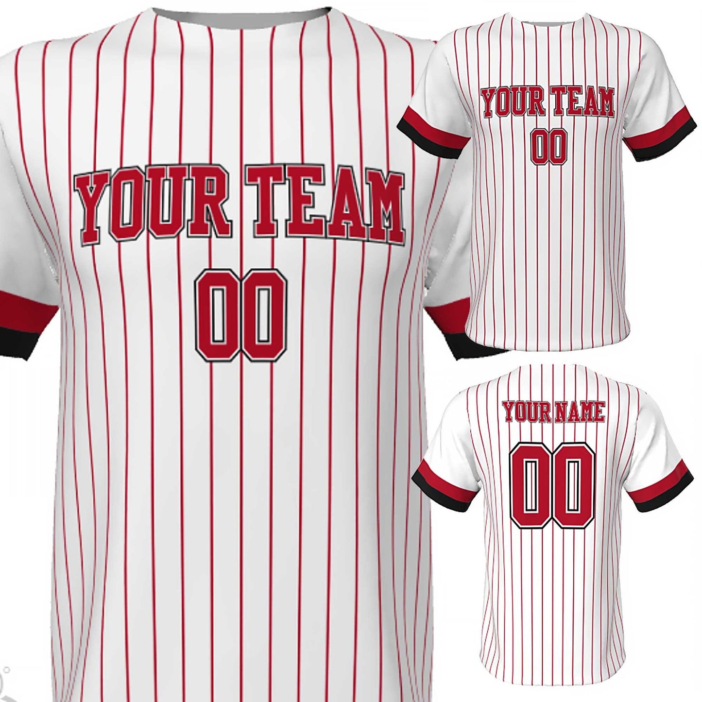 Custom Pinstripe Baseball Jersey: Personalized Team Design