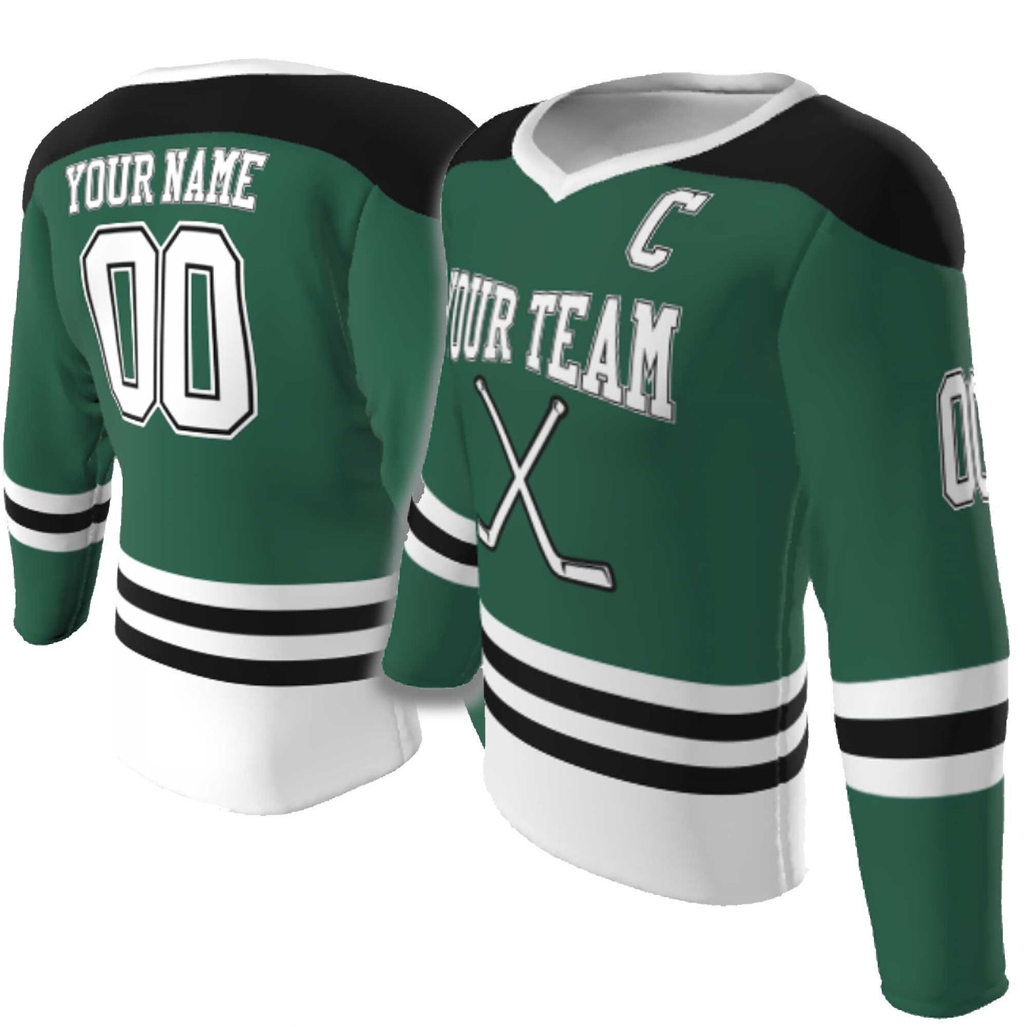 Custom V-Neck Hockey Jersey: Personalized Team Design
