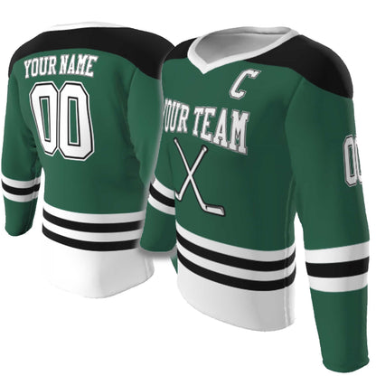 Custom V-Neck Hockey Jersey: Personalized Team Design