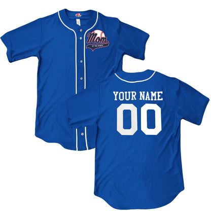 Dad of the Rookie, 6 Button Baseball Jersey, Authentic materials, Any Family Member, Dad, Sister, Brother, Mama, Your Name Number on back