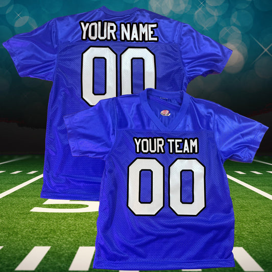 2 Color Print, Custom Football Jersey, Real Fan Jersey, Authentic materials, Customized in USA | Professional Industry Standard Pro Vinyl