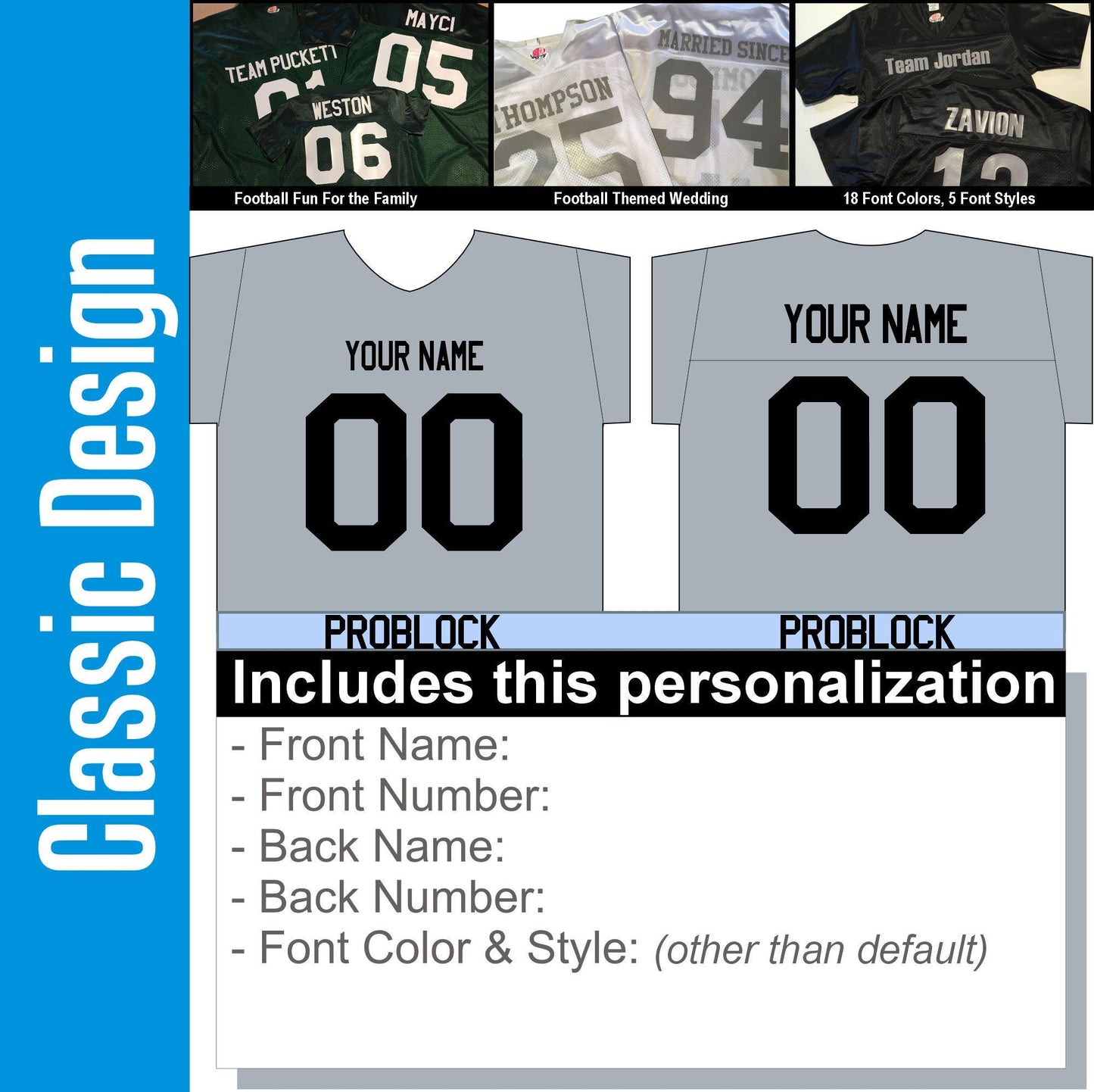 Custom Milwaukie High School Football Jersey, Your Name, Player Number or Graduation year - Gift of Nostalgia to Relive those Glory Days