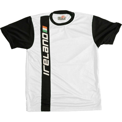 Ireland Side Stripe Soccer Jersey personalized with your name and number on back.