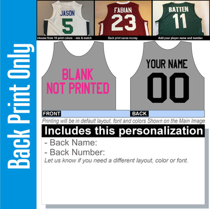 Scarlet Red, Black and white Custom Basketball Jersey Customized - your team or school with vinyl Add Basketball Shorts To make a Uniform