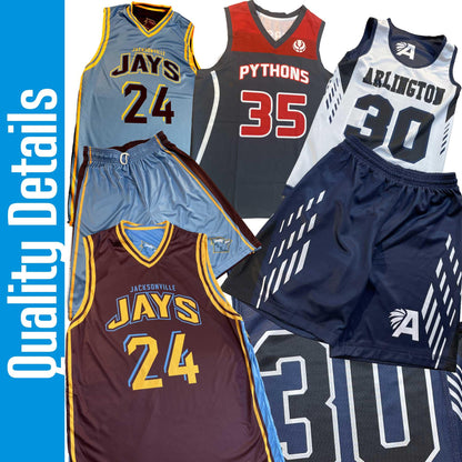 Custom Pinstripe Basketball Jersey: Black & Scarlet Red, Personalized Team Uniform