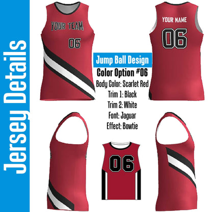 Custom Scarlet Red Basketball Jersey: Angle Stripe Design, Personalized Team Uniform