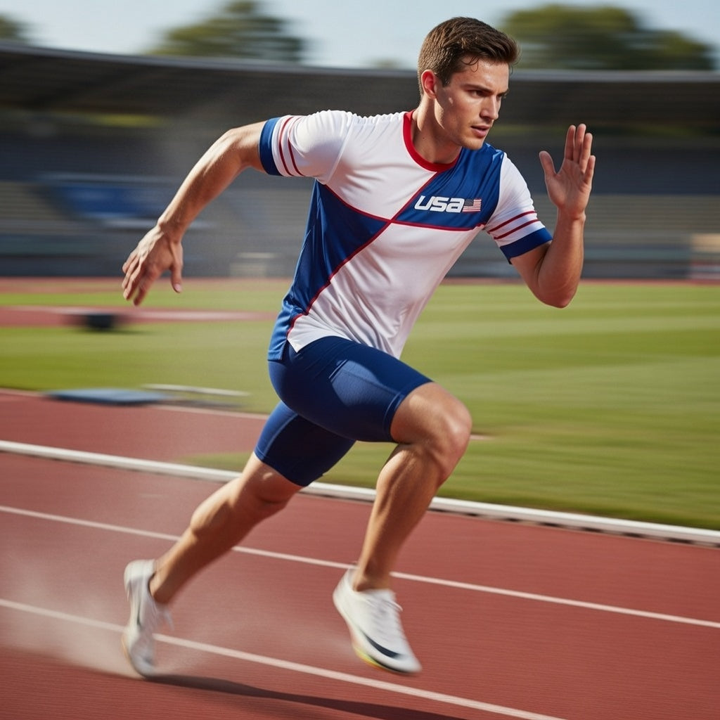 Custom USA Soccer Jersey – White Royal Red Edition – Pro Look – Personalized Name and Number