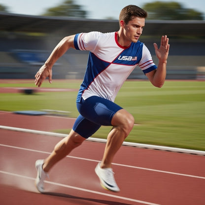 Custom USA Soccer Jersey – White Royal Red Edition – Pro Look – Personalized Name and Number