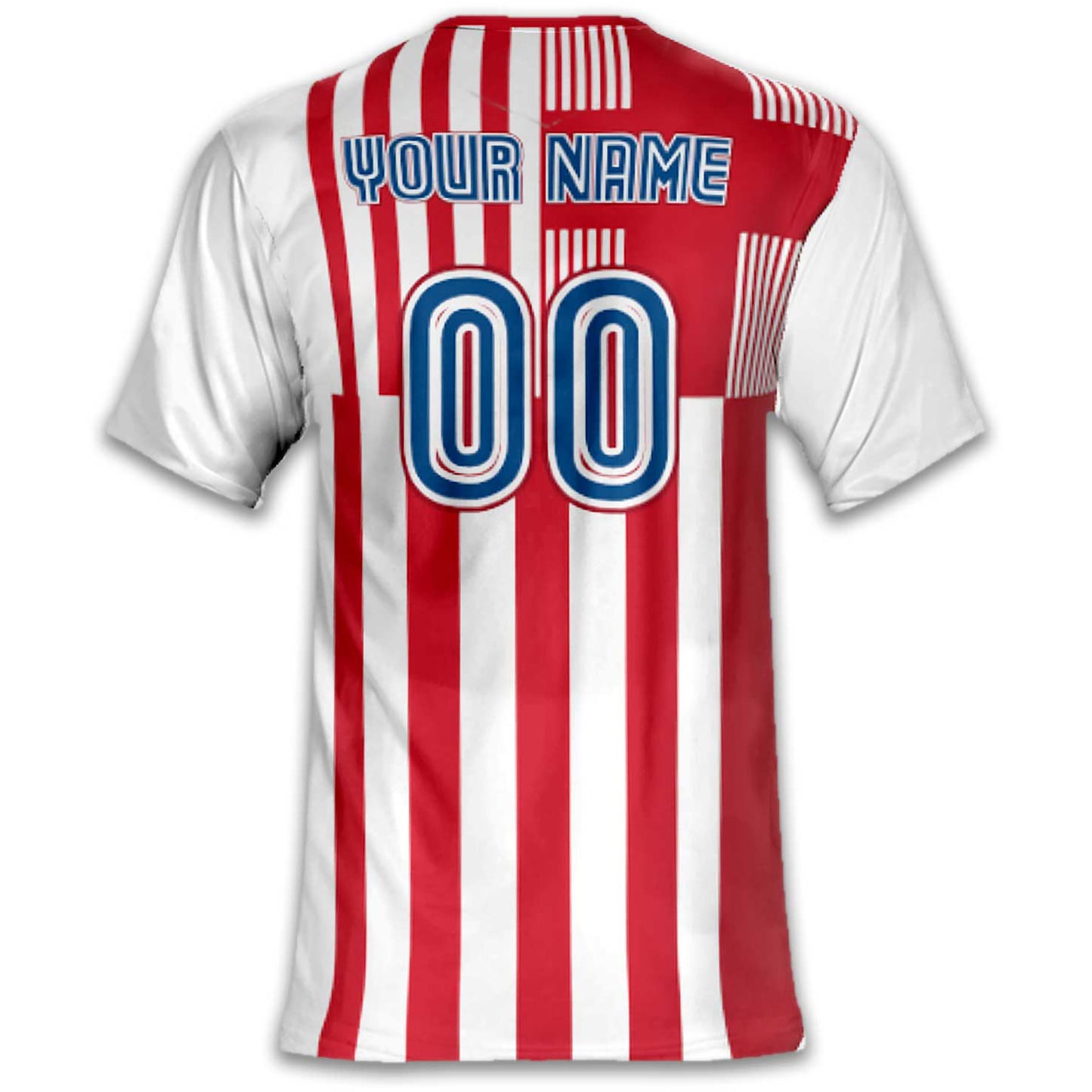 Custom Norway Soccer Jersey – Red White Blue Edition – Pro Look – Personalized Name and Number