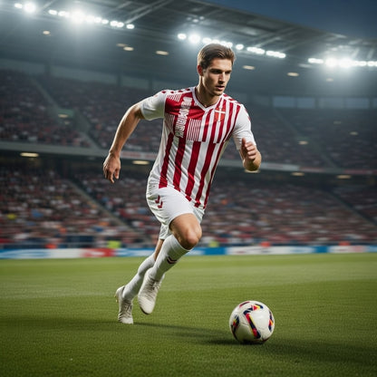 Custom Denmark Soccer Jersey – Red White Edition – Pro Look – Personalized Name and Number