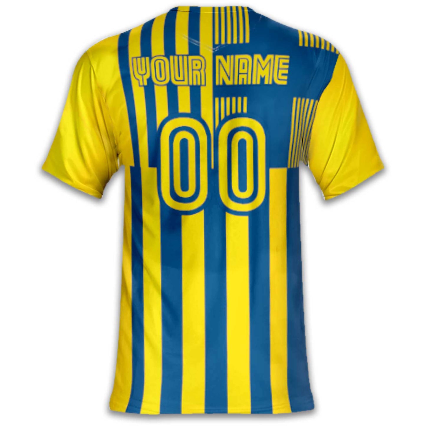 Custom Sweden Soccer Jersey – Yellow Royal Edition – Pro Look – Personalized Name and Number
