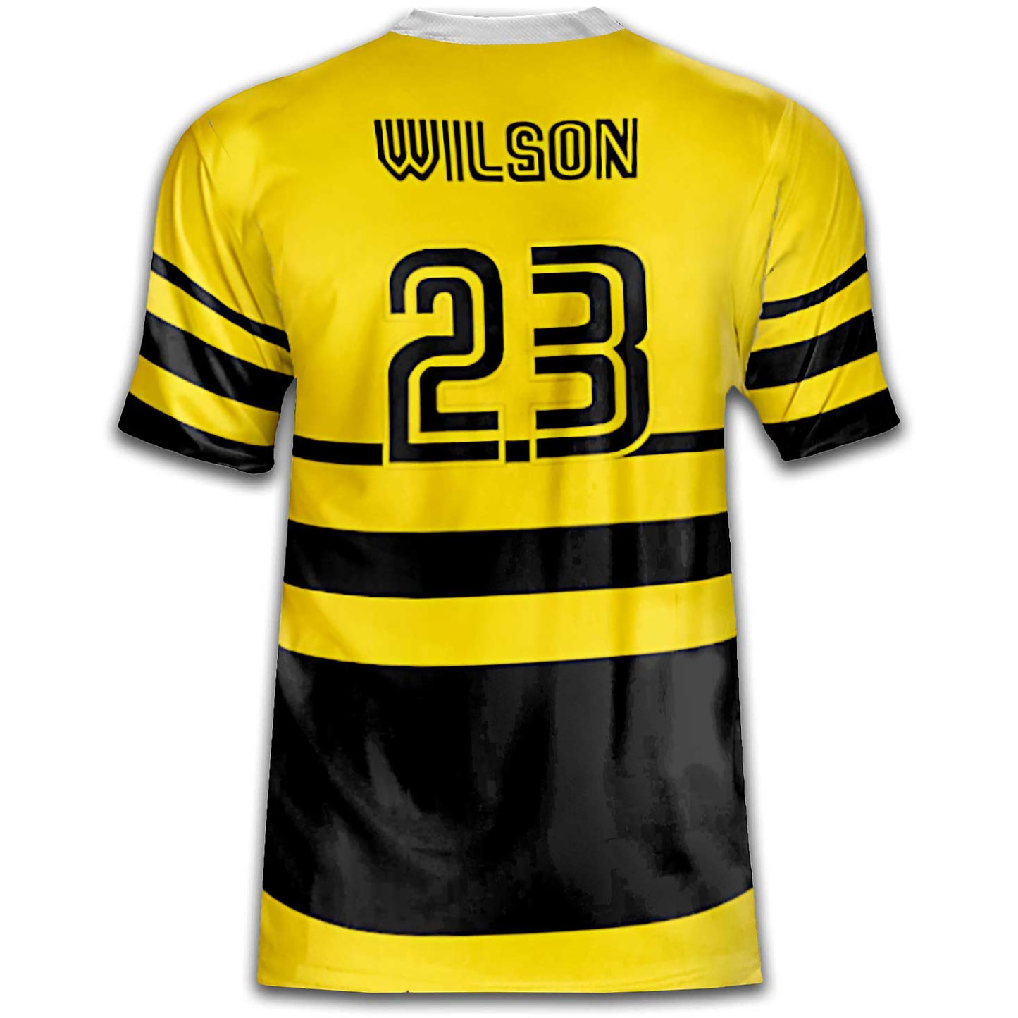 Jackets Color‑Pop Baseball Jersey – Yellow / Black / White – Custom Team Options